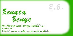 renata benye business card